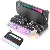 SwitchのJoy-Con2個&amp;充電スタンドセット Switchのジョイコンを差すだけで充電！Joy-Con2個用／4個用の